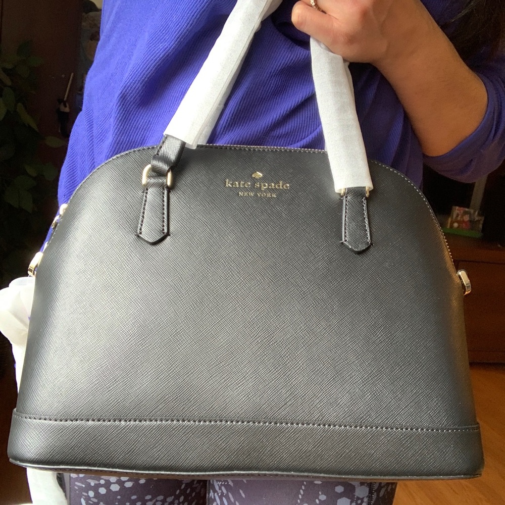 Authentic KATE SPADE leather top zip satchel/crossbody - Picture 9 of 14
